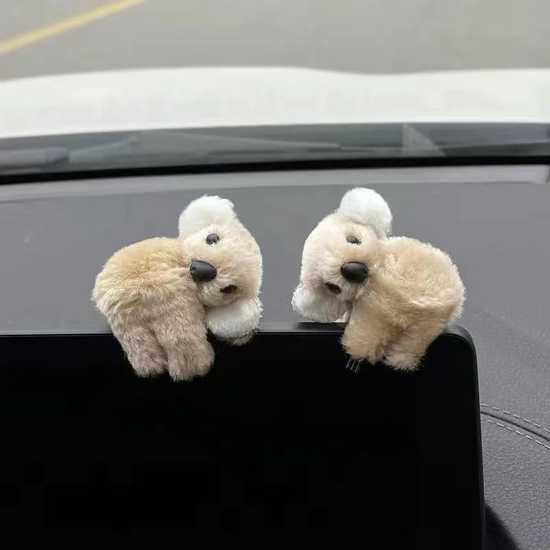 Plush Koala Car Decoration – Cute Rearview Mirror & Sun Visor Accessory Gift