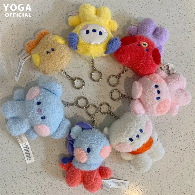 Mini Koala Plush Keychain – Cooky, RJ, Tata Cartoon Animal Pendant 8cm