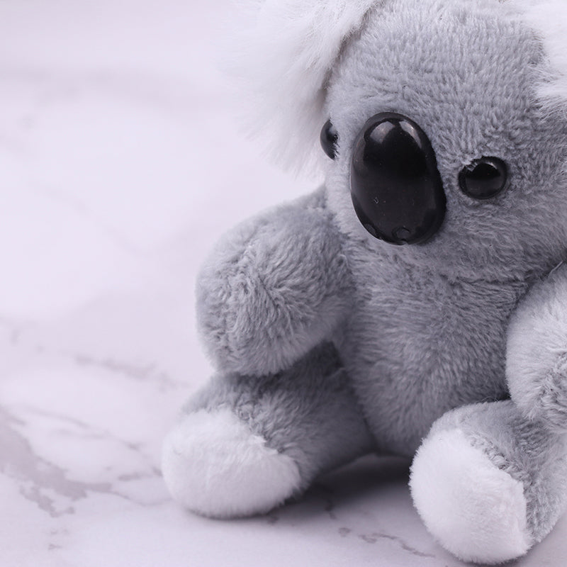 Small Gray Koala Bear Keychain – Cute Plush Stuffed Animal Toy & Birthday Gift