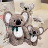 Koala Plush Toy with Bowtie – Soft Stuffed Animal Pillow for Kids & Valentine’s Day Gifts
