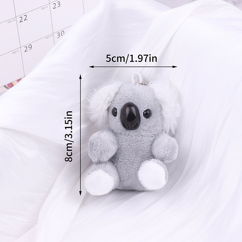 Small Gray Koala Bear Keychain – Cute Plush Stuffed Animal Toy & Birthday Gift