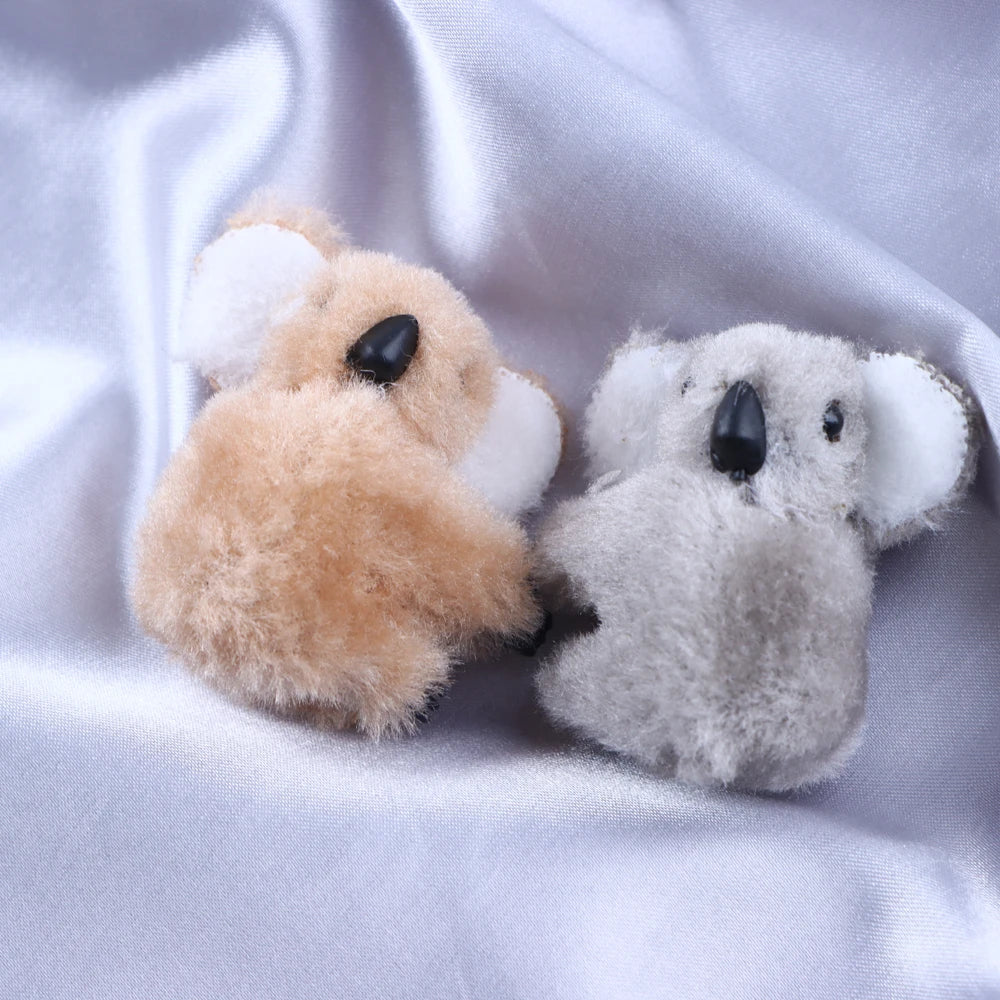 5PCS Fashion 3D Plush Koala Hairpins – Cute Cartoon Animal Hair Clips for Women & Girls