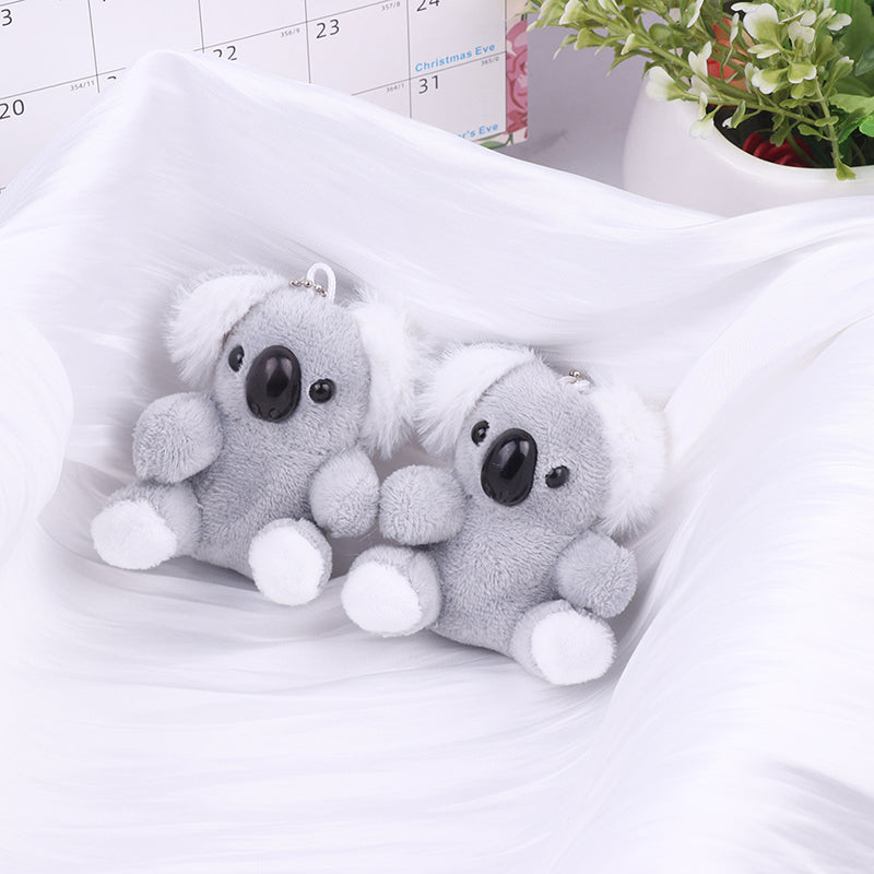 Small Gray Koala Bear Keychain – Cute Plush Stuffed Animal Toy & Birthday Gift