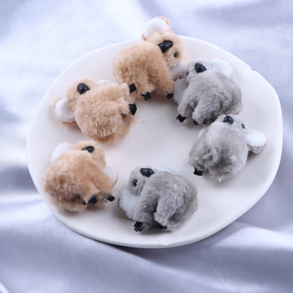 5PCS Fashion 3D Plush Koala Hairpins – Cute Cartoon Animal Hair Clips for Women & Girls