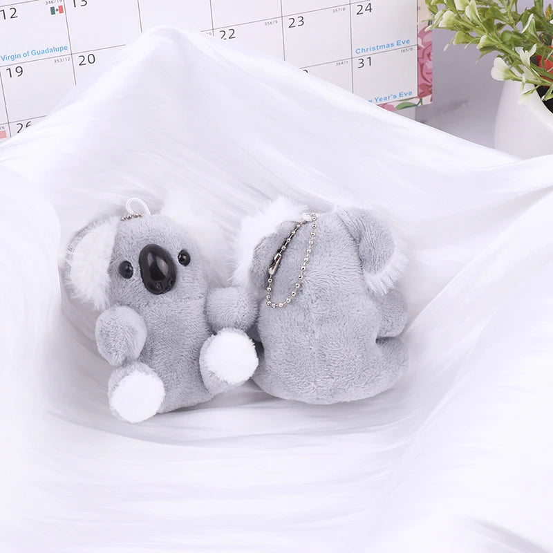 Small Gray Koala Bear Keychain – Cute Plush Stuffed Animal Toy & Birthday Gift