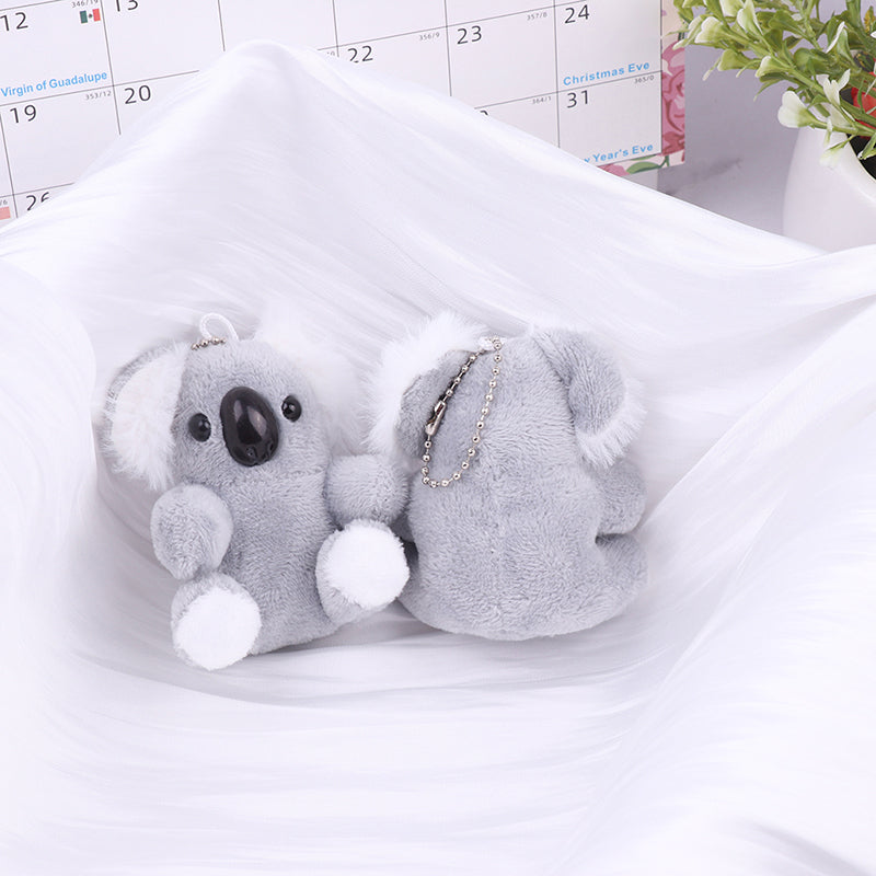 Small Gray Koala Bear Keychain – Cute Plush Stuffed Animal Toy & Birthday Gift