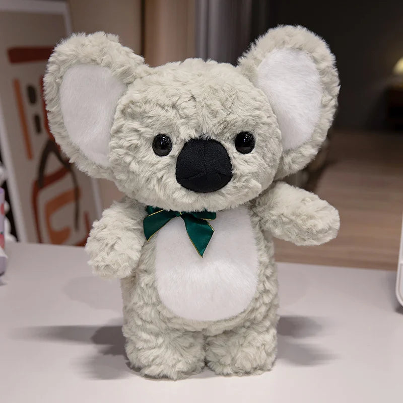 Koala Plush Toy with Bowtie – Soft Stuffed Animal Pillow for Kids & Valentine’s Day Gifts