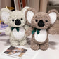 Koala Plush Toy with Bowtie – Soft Stuffed Animal Pillow for Kids & Valentine’s Day Gifts