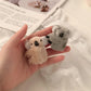 Cute 3D Plush Koala Hairpins & Claws – Soft Cartoon Animal Barrettes for Women & Girls