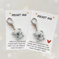 Koala Pocket Hug Keychain – Resin Pendant with Love & Care Message, Thoughtful Gift for Any Occasion