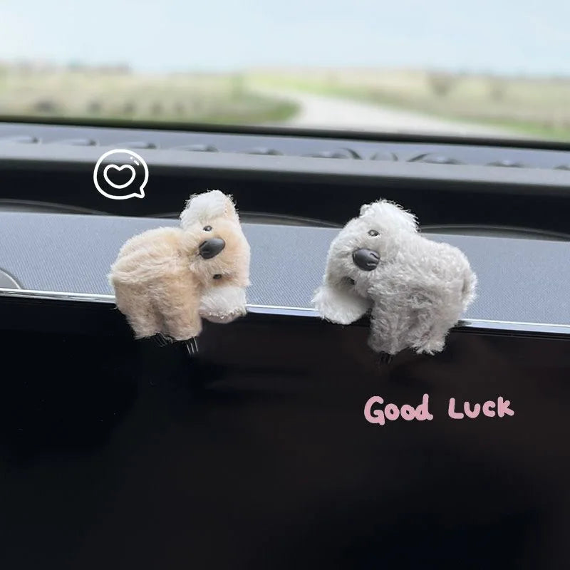 Plush Koala Car Decoration – Cute Rearview Mirror & Sun Visor Accessory Gift