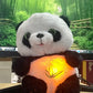 Baby Breathing panda Baby Soothing Plush Doll Toy Baby Kids Soothing Music Sleeping Companion Sound and Light Doll Toy Gift