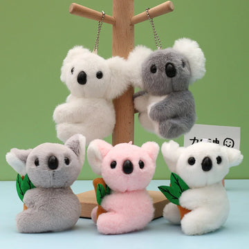 Cute Koala Keychain Plush – Soft Koala Bear Bag Charm & Keyring Gift