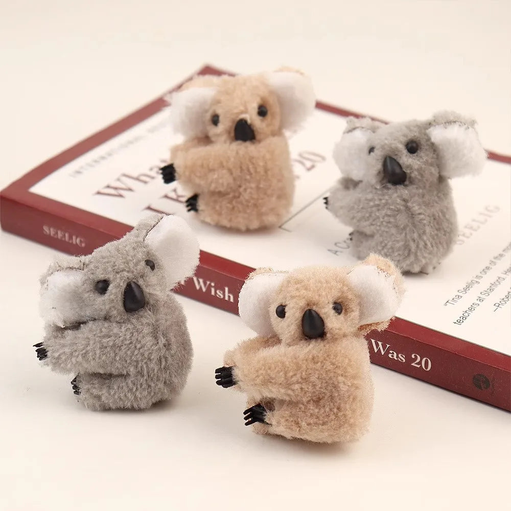 Cute 3D Plush Koala Hairpins & Claws – Soft Cartoon Animal Barrettes for Women & Girls