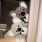 Koala Plush Toy with Bowtie – Soft Stuffed Animal Pillow for Kids & Valentine’s Day Gifts