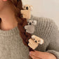 5PCS Fashion 3D Plush Koala Hairpins – Cute Cartoon Animal Hair Clips for Women & Girls