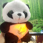 Baby Breathing panda Baby Soothing Plush Doll Toy Baby Kids Soothing Music Sleeping Companion Sound and Light Doll Toy Gift