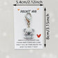 Koala Pocket Hug Keychain – Resin Pendant with Love & Care Message, Thoughtful Gift for Any Occasion