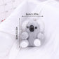 Small Gray Koala Bear Keychain – Cute Plush Stuffed Animal Toy & Birthday Gift