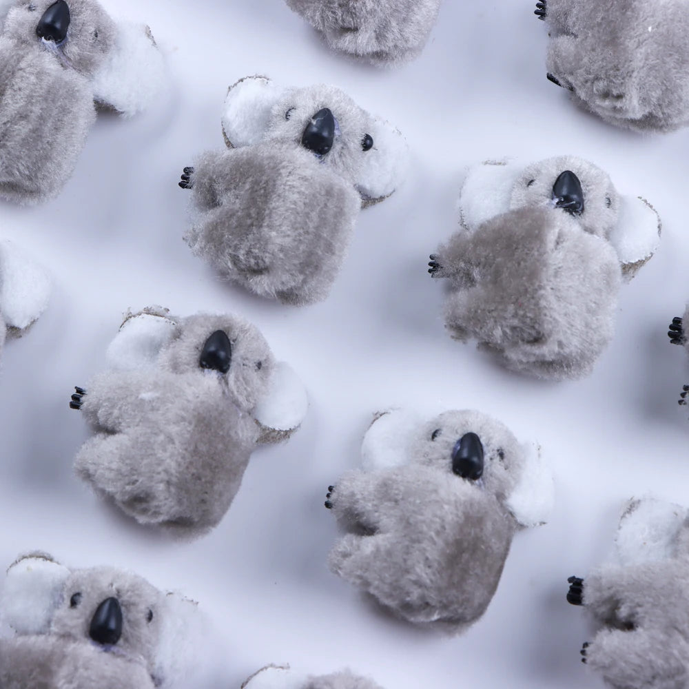 5PCS Fashion 3D Plush Koala Hairpins – Cute Cartoon Animal Hair Clips for Women & Girls