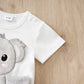 Baby Koala Romper (0–18 Months) – Short Sleeve, 3D Koala Design with Movable Limbs (Unisex)