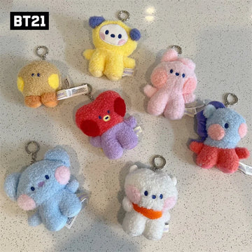 Mini Koala Plush Keychain – Cooky, RJ, Tata Cartoon Animal Pendant 8cm