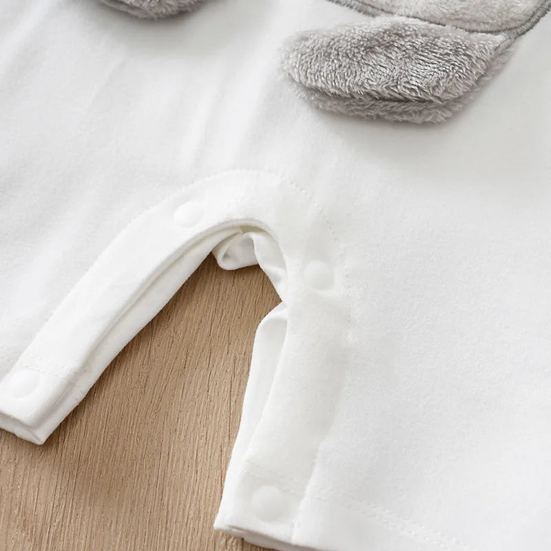 Baby Koala Romper (0–18 Months) – Short Sleeve, 3D Koala Design with Movable Limbs (Unisex)