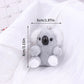 Small Gray Koala Bear Keychain – Cute Plush Stuffed Animal Toy & Birthday Gift