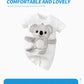 Baby Koala Romper (0–18 Months) – Short Sleeve, 3D Koala Design with Movable Limbs (Unisex)