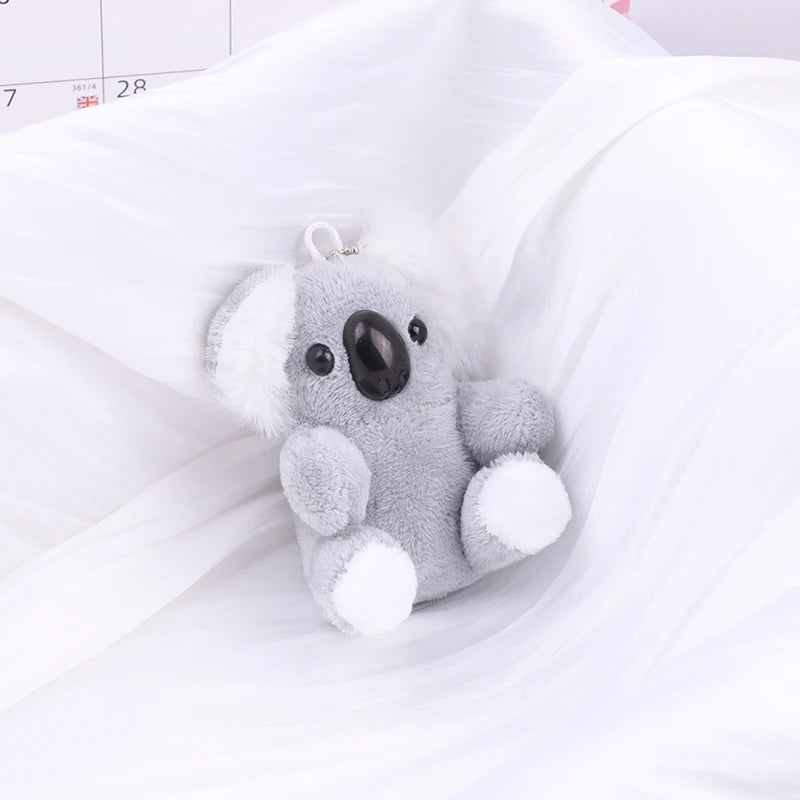 Small Gray Koala Bear Keychain – Cute Plush Stuffed Animal Toy & Birthday Gift