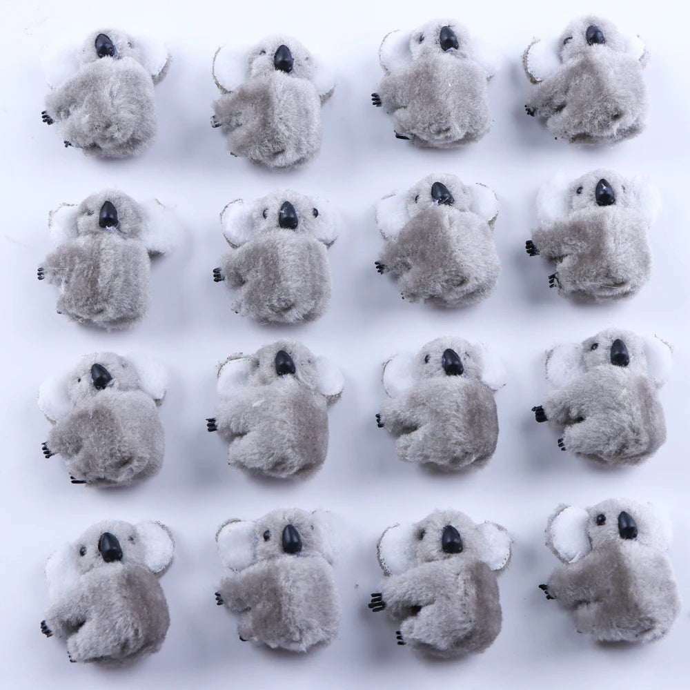 5PCS Fashion 3D Plush Koala Hairpins – Cute Cartoon Animal Hair Clips for Women & Girls