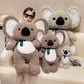 Koala Plush Toy with Bowtie – Soft Stuffed Animal Pillow for Kids & Valentine’s Day Gifts