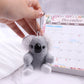 Small Gray Koala Bear Keychain – Cute Plush Stuffed Animal Toy & Birthday Gift