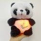 Baby Breathing panda Baby Soothing Plush Doll Toy Baby Kids Soothing Music Sleeping Companion Sound and Light Doll Toy Gift