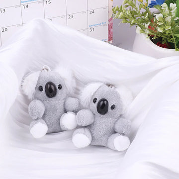 Small Gray Koala Bear Keychain – Cute Plush Stuffed Animal Toy & Birthday Gift