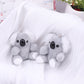 Small Gray Koala Bear Keychain – Cute Plush Stuffed Animal Toy & Birthday Gift