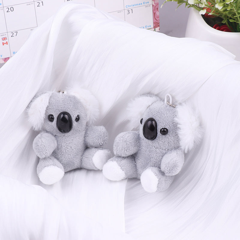 Small Gray Koala Bear Keychain – Cute Plush Stuffed Animal Toy & Birthday Gift
