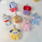 Mini Koala Plush Keychain – Cooky, RJ, Tata Cartoon Animal Pendant 8cm