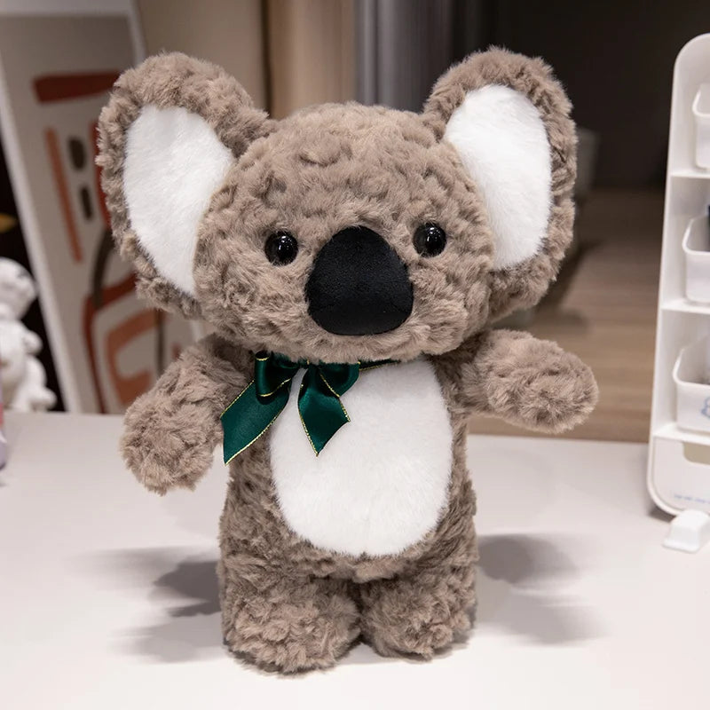 Koala Plush Toy with Bowtie – Soft Stuffed Animal Pillow for Kids & Valentine’s Day Gifts
