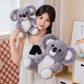 Soft Gray Koala Plush Toy – Realistic Sitting Stuffed Animal Gift for Kids & Christmas