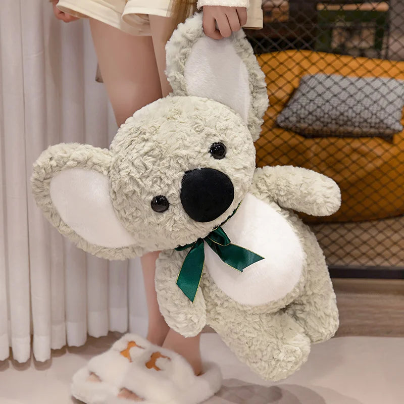 Koala Plush Toy with Bowtie – Soft Stuffed Animal Pillow for Kids & Valentine’s Day Gifts